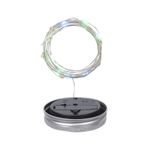 lifcasual Mason Kavanoz Güneş Fener Işıkları Su Geçirmez 20 LEDs Kapak Lambası Yıldızlı Peri işık Yaratıcı Bakır Tel Dize Açık Dekor Veranda Bahçe Dekor 1 m 10LED Renkli