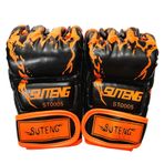 lifcasual Yarım Parmak Boks Eldivenleri MMA Eğitim Boks Eldiveni Tay Boks Torbası Eldivenleri Sanda Kickboks Müsabakaların Gr Dövüş Sanatları Muay Thai Taekwondo için Doğa Sporları Eldivenleri,