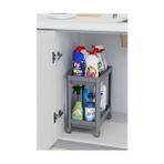 Life 2 Adet 2 Katlı Tekerlekli Tezgah Altı Gri Banyo Mutfak Rafı MIT1124 - 0 Siyah - Option-1