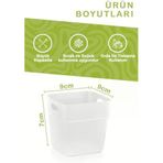 Life 6 Adet Şeffaf Buzdolabı Kapak İçi Düzenleyici Banyo Organizer, Çok Amaçlı Mutfak Çekmece Düzenleyici Seti, Mit1103