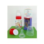 Life Care Cam Biberon 125ml kırmızı