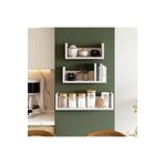 Life Deco Tv Ünitesi Dekoratif Banyo Mutfak Rafı 3 Lü Set;r9k (ÇOK AÇIK KAHVE TONUDUR)