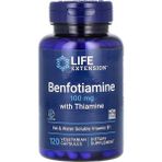 Life Extension Benfotiamine With B1 Vitamin Thiamine 100 Mg 120 Vegetarian Kapsül - 120 KAPSÜL
