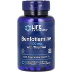 Life Extension Benfotiamine With Thiamine 100 mg 120 Vegetarian Capsules VR44 - Aromasız