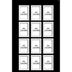 LİFE GLOBAL A4 ( 21x30 ) 12 li paket Çerçeve Belge Evrak Diploma Sertifika Poster Resim beyaz
