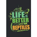 Life Is Better With Reptiles Leopard Gecko: Undated Daily Planner 6 x 9 inch with 110 Pages - You've This Organizer, Scheduler, Tasks, Ideas, Notes, To Do Lists