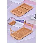 Life Katlanır Ayaklı Bambu Yatak Tepsisi – Ahşap Laptop Standı, Kitap Okuma Çalışma Rahlesi, Kahvaltı Servis Sunum Tepsisi, Katlanabilir Pik