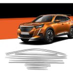 Life Tuning Peugeot 2008 Krom Cam Çıtası Tam Tur 12 Parça 2020+
