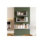 LifeDeco Deco Tv Ünitesi Dekoratif Banyo Mutfak Rafı 3 Lü Set;r9k (çok Açik Kahve Tonudur) Kahverengi