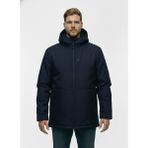 Lifeguard Büyük Beden Softshell Su Geçirmez Kapuşonlu Erkek Kaban - 4XL - Lacivert