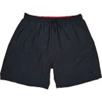 Lifeguard Likralı Büyük Beden Deniz Şortu - Siyah - 5XL