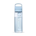 LifeStraw Go Series Filtre Şişesi BPA içermeyen plastik içecek şişesi, Icelandic Blue, 650 ml
