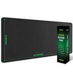 LifeTrim Ekstra Büyük Mouse Pad Oyun 36" x 13" Genişletilmiş Klavye Mat Tam Masa Örtüsü Büyük Boy Mouse Pad XL Masa Koruyucu Mat Dev Kalın Siyah Oyun Mouse Pad XXL Mousepad Büyük Masa Paspasları