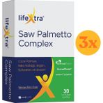 Lifextra Saw Palmetto Complex 30 Yumuşak Kapsül Cüce Palmiye Sakız Kabağı Isırgan Sülforafan Likopen - 3 Adet (Toplam 90 Kapsül) - Dezenfektan Hediyeli (%72 Alkol)