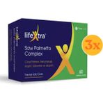 Lifextra Saw Palmetto Complex 60 Yumuşak Kapsül - 3 Adet (Toplam 180 Kapsül)