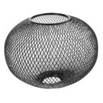 LIFKICH Dövme Demir Abajur Fener Ampul Kapakları Kafes Vintage Işık Kapakları Kablolu Açık Makrome Armatür Glob Gümüş Rattan Abajur Fan Sepet Sputnik Büyük Sarkıt Siyah