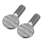 LIFKOME 1 Çift Başparmak Vidaları Barbekü ızgara Aksesuarları Açık ızgara Için ızgara Araçları Metal Vidalar Başparmak Bağlantı Elemanları Barbekü Gereçler Aracı Silver Paslanmaz Çelik