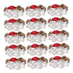 LIFKOME 100 Adet Ara Boncuk El Sanatları İçin Rondelle Ara Boncuklar Toplu 10mm Süslü Parıltılı Kristal Yapay Elmas Ara Boncuklar Kolye Bilezik Küpe Takı Yapımı Ve Kalemler İçin