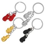 LIFKOME 4 Adet Boks Anahtarlık Metal 3d Boks Eldiveni Anahtarlık Spor Anahtarlık Asılı Kolye Çanta Takılar Spor Parti Iyilik Için
