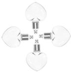 LIFKOME 4 Adet Mini Dilek Şişeleri Cam Şişe Takılar Takı Yapımı Dekoratif Minik Şişeler Küçük Dilek Kavanozları DIY Cam Şişe Takılar DIY El Sanatları Kaynağı