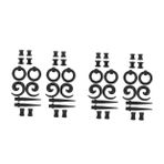 LIFKOME 4 Takım Kulak Genişleme Konik Küpe Çevirme Kiti Kulak Tıkaçları Kulak Tomurcukları Helix Küpe Septum Piercing Takı Piercing Konik Sahte Kulak Göstergeleri Kulak Paspayı Akrilik
