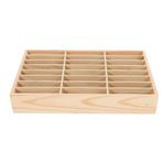 LIFKOME Ahşap Çok Gözlü Telefon Saklama Kutusu Masaüstü Düzenleyici Ofis ve Sınıf İçin Hücresel Telefon Kartvizit ve Küçük Malzeme Organizerı