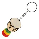 LIFKOME Benzersiz Davul Şekli Anahtarlık Djembe Anahtarlık Kolye Çanta Askısı Retro Stil