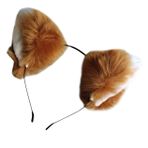 LIFKOME kedi kulakları tilkiler cosplay pervane hayvanlar kulak bandı tüylü kulaklar tilki kulaklı şapkalar peluş kulaklık Kürk kulak bandı tüylü saç bandı bayan saç aksesuarı Brown