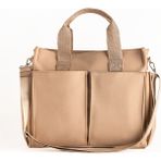 Lifonbag Kadın Çok Bölmeli Çapraz Askılı Shopper Casual Çanta LF4401 - Bej