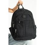 Lifonbag Unisex Büyük Boy Çok Bölmeli Su Geçirmez Sırt Çantası & Okul Çantası LF-5048 - Siyah