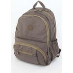 Lifonbag Unisex Çok Bölmeli Suya Dayanıklı Büyük Boy Sırt Çantası Krinkıl Kumaş Özellikleriyle - Bej