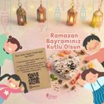Lifoya Muz Lifinden Tohum Kartı-25 Adet-Ramazan Bayramı Temalı (Sipariş öncesi mesaj atınız) - Mavi
