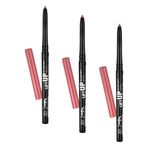 Lift Up Lip Plumper Lipliner Dolgunlaştırıcı Etkili & Uzun Süre Kalıcı Dudak Kalemi (3 paketi)