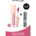 Lıfter Gloss Nu 005 Petal & 2li Mini Maybelline Tattoo Liner Gel Pencil Hediyeli Set