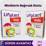 Lifylact Kids Probiyotik - Prebiyotik Saşe – Çinko 2'li Set - Muz