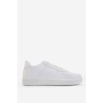 Liger Beyaz Unisex Spor Sneaker Ayakkabı Suni Deri PVC Taban Kadın Kullanıma Uygun