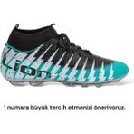 Liger Çoraplı Bilekli Boğazlı Krampon Futbol Ayakkabısı SU YEŞİLİ - SİYAH - Su Yeşili - Siyah