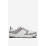 Liger Unisex Bağcıklı Spor Sneaker Ayakkabı BEYAZ - GRİ - Beyaz - Gri