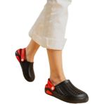 Liger Unisex Comfort Eva Taban Terlik SİYAH - KIRMIZI - Siyah - Kırmızı