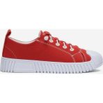 Liger Unisex Kolay Giyilebilir Lastik Bağcıklı Spor Keten Sneaker Ayakkabı KIRMIZI - Kırmızı