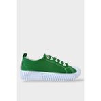 Liger Unisex Kolay Giyilebilir Lastik Bağcıklı Spor Keten Sneaker Ayakkabı YEŞİL - Yeşil