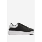 Liger Unisex Yüksek Taban Günlük Spor Sneaker Ayakkabı BEYAZ SİYAH