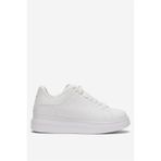 Liger Unisex Yüksek Taban Günlük Spor Sneaker Ayakkabı Beyaz