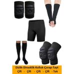 Liggo 488 Voleybol Dizliği Dirseklik Kolluk Tayt Çorap Seti