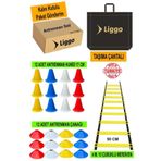 Liggo Antrenman Seti 4m Merdiven 12 Adet Huni 12 Adet Çanak Idman Spor Eğitim Seti
