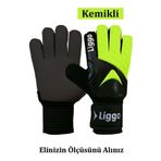 Liggo Plonjon Kemikli Kaleci Eldiveni Bilek Bandajlı Parmak Destekli Kaleci Eldiveni 7-8-9-10