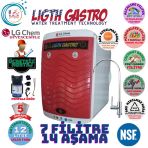 Light Gastro Plus Kırmızı Beyaz Pompalı Montaj Dahil 12 Litre 7 Filtre 14 Aşama Su Arıtma Cihazı