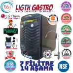 Light Gastro Plus Siyah Pompalı Montaj Dahil 12 Litre 7 Filtre 14 Aşama Su Arıtma Cihazı