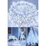 Light Home 80 LED 10 Metre Pilli Beyaz Işık Zinciri Dekoratif Peri Led, Oda Yatak Odası Salon Masa Parti Düğün Noel Süsleme Aydınlatması, Enerji Tasarruflu, Iç Mekan ve Balkon Kullanımına Uygun Şık Tasarımlı