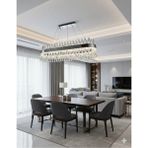 Light House Kristal Taşlı Modern Sarkıtma 3 Renk Modlu Avize - 1 - Gri